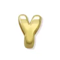 Elegante colgante de letra Y inflada dorada para pulsera collar accesorio de joyería. - Oro Y