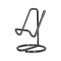 Black metal mobile phone stand desktop support rack minimalist display holder device mount - Gunmetal