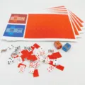 Ensemble de cartes à jouer miniatures avec feuilles de papier non découpées et boîtes. - Multicolore