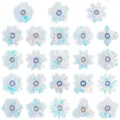 Detailed close-up view of colorful iridescent laser water ripple fidget spinner variety. - Aurora Water Ripple Spinner (Mixed) / Approx. 9.8g / Iridescent