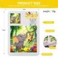 Juguete de rompecabezas deslizante de dibujos animados para ninos 5x7cm 13g ligero - Puzzle de Animales / 7x5cm / Multicolor