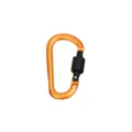 Aluminiumlegierung D-förmiger Karabiner mit Schraubverschluss Detail für Outdoor Camping. - Orange