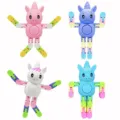 Cute unicorn fidget toy with flexible jointed design, perfect stress relief sensory toy for kids. - Unicorn / 11x7cm / Multicolor