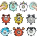 Cute cartoon animal acrylic fidget spinner toy, stress relief hand spinner for kids and adults. - Cartoon Animal (7.8g)
