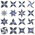 Ninja star fidget spinner toy, acrylic stress relief finger spinner, creative weapon model. - Mixed Style
