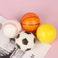 Σετ 4 τεμαχίων μπάλες αντιστρες από αφρό PU μπάσκετ ποδόσφαιρο τένις μπέιζμπολ 6cm - 6cm / Μικτό Στυλ