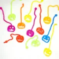 Halloween sticky stretch toys, colorful pumpkin ghost wall crawler prank toys for party fun. - Sticky Pumpkin