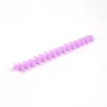 Purple soft rubber caterpillar fidget toy, sensory stress relief stretch noodle detail. - Hairy Caterpillar (Purple)