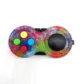 Bunter Fidget Pad Spielzeug Controller Anti-Stress Handspielzeug mit Farbklecks - Stil A