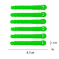 Green caterpillar stretch toy, cute TPR elastic soft rubber stress relief fidget toy. - Green