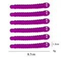 Purple TPR caterpillar stretchy toy, decompression sensory fidget string for fun play. - Purple