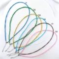 Kleurrijke DIY halsketting koorden met metalen verlengkettingen voor sieraden en hangers. - Zilver 1#