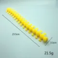 Yellow TPR Spiky Caterpillar Fidget Toy Sensory Stretch Toy for Stress Relief 23.5cm - Hairy Caterpillar (Yellow)