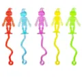 Halloween party cocktail stirrers, colorful transparent skeleton witch drink swizzle sticks. - Sticky Pumpkin Man Mixed Color