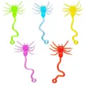 Colorful translucent stretchy spider toy novelty prank sticky toy variant set for party fun - Sticky Spider Mixed Color