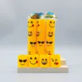 Cute yellow emoji magic spring toys, classic rainbow slinky puzzle toy for kids party gifts. - Expression 3E