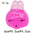 Pink glitter bunny squishy toy, cute animal stress relief toy for kids and adults. - Large Glitter Rabbit