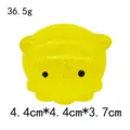 Cute yellow glitter squishy stress relief toy, adorable animal soft rubber ball. - Large Glitter Octopus