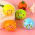 Fingertip rotating magic bean puzzle toy detail view, colorful sphere for kids brain. - Round Magic Bean / Random Color