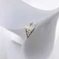 Charmanter herzförmiger Zirkon Anhänger Kupfer DIY Mode handgemachte Halskette Schmuck. - Stil A / Nur Anhänger (Ohne Kette) / Silber