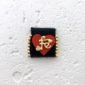 Handcrafted square FE letter fabric strap bracelet DIY woven bead jewelry accessory variant. - Pendant Only (Without Chain) / Black