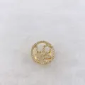 Gold pave rhinestone LOVE letter round charm DIY jewelry accessory for bracelet or watch band. - Gold Round LOVE Style (Style 50)