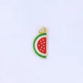 Sweet watermelon slice pendant charm for cute fruit style necklaces and jewelry making. - Style L