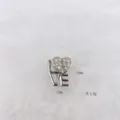 Silver-plated LOVE heart charm DIY jewelry accessory with sparkling cubic zirconia. - Silver Heart LOVE Rhinestone Style (Style 47)