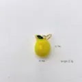 Cute lemon enamel copper charm pendant DIY jewelry making accessory for bracelet necklace - Lemon Style (Style B)