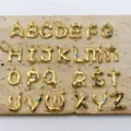 Pendentif lettre plaqué or 18K avec détails d'œil de protection coloré, bijou tendance. - Lettre A / Lettre dorée (Lettre seule sans chaîne)