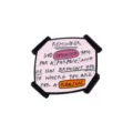 Inspirerende Engelse letters legering geëmailleerde broche, creatieve citaat badge voor kleding. - CZ2813-1 (Herinnering Stijl)