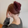 Morsetto per capelli in peluche soffice, grande artiglio per capelli invernali elegante. - Molletta per Capelli a Forma di Nuvola