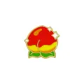 Cute cartoon peach fruit metal enamel brooch pin badge for clothing bag decoration accessory variant - Peach Shape (CZ2484)