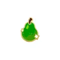 Cute green fruit alloy enamel brooch pin cartoon sparkling badge for clothing bag decoration - Pear Shape (CZ2486)