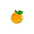 Cute orange apple fruit enamel pin brooch badge clothing accessory jacket lapel pin gift - Apple Orange Shape (CZ2487)