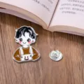 Cute Cartoon Boy Enamel Pin, Anime Character Brooch Badge for Backpack and Clothes Decoration - Boy Style (CZ0115-6)