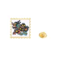 Broche De Esmalte De Dragon Chino Estilo Sello Insignia De Metal Regalo Ano Nuevo - Negro