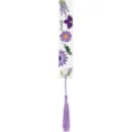 Marcapáginas de acrílico con impresión de flores primaverales y borla, elegante diseño floral. - Púrpura