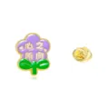 Metall Emaille Blume Brosche Nadel süße Herz Form Abzeichen Jacke Reversnadel Accessoires - Herzbegehren