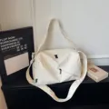 Sac de Voyage Sport Blanc Grande Capacité Sac Bandoulière pour Femme Fitness Yoga - Blanc