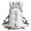 Mochila de senderismo al aire libre ligera e impermeable, chaleco de running de gran capacidad viaje. - Blanco
