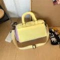 Μικρή τσάντα γυμναστηρίου colorblock ταξιδιού casual τσάντα ώμου χιαστί για σπορ - Κίτρινο