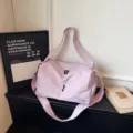 Sac de sport de fitness violet clair pour femmes court voyage voyage yoga entrainement rangement - Violet