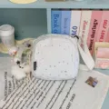 White star crossbody bag for women casual cute shoulder bag daily messenger purse - White + Flying Rabbit