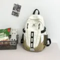 Neutraler Workwear Trend Rucksack, Beige-Khaki Design, langlebige Outdoor-Reisetasche - Cremeweiß Und Khaki