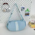 Hellblaue lässige Umhängetasche große Kapazität Sporttasche Fitness Reisetasche für Damen - Blau