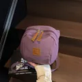 Elu elegante bolso de concha de nailon ligero para mujer, bandolera casual y moderna - Violet