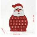 Wooden Christmas Santa Advent Calendar with 24 drawers, holiday decoration gift display. - Without Lights / Santa Claus