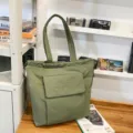 Minimalistische effen trekkoord shopper tas casual schoudertas fitness sport handtas voor dames - Groen