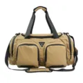 Grosse Kapazitaet Reise Duffel Tasche fuer Damen und Herren, multifunktionale Sporttasche. - Khaki
